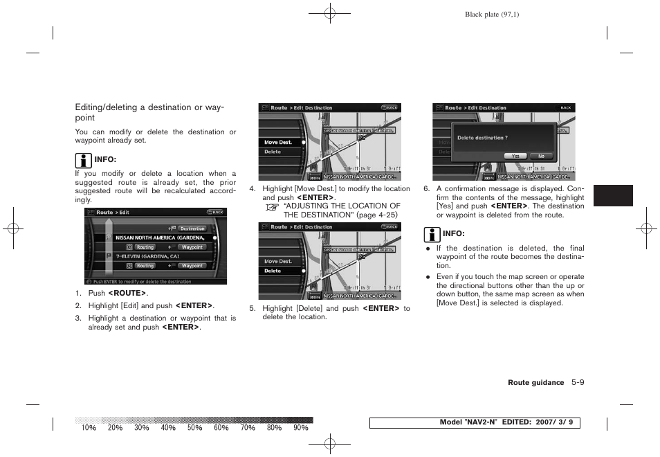 NISSAN 2008 NAVIGATION SYSTEM User Manual | Page 95 / 218