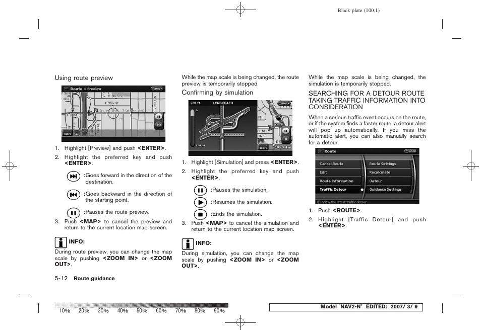 NISSAN 2008 NAVIGATION SYSTEM User Manual | Page 98 / 218