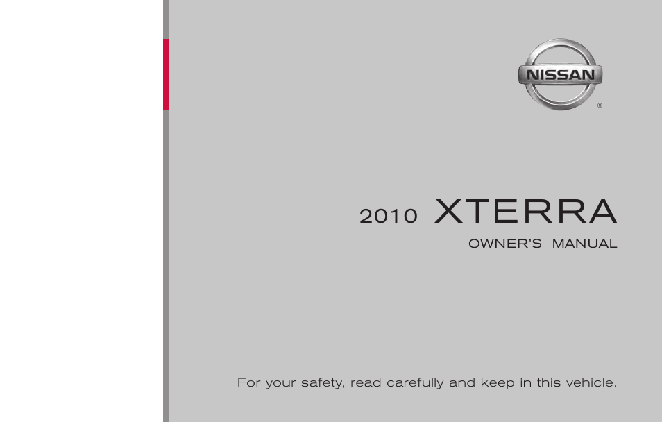 NISSAN 2010 Xterra User Manual | 337 pages