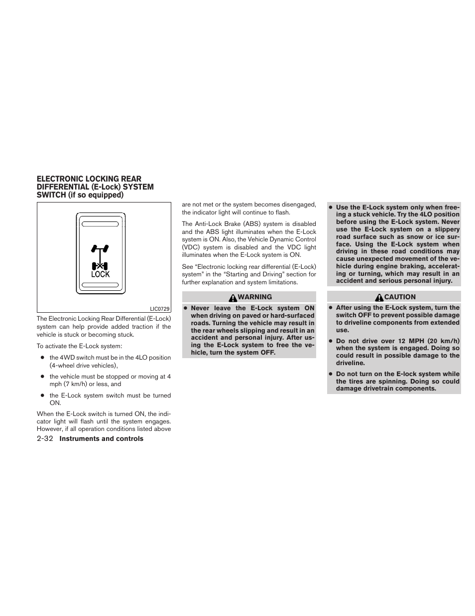 NISSAN 2010 Xterra User Manual | Page 111 / 337