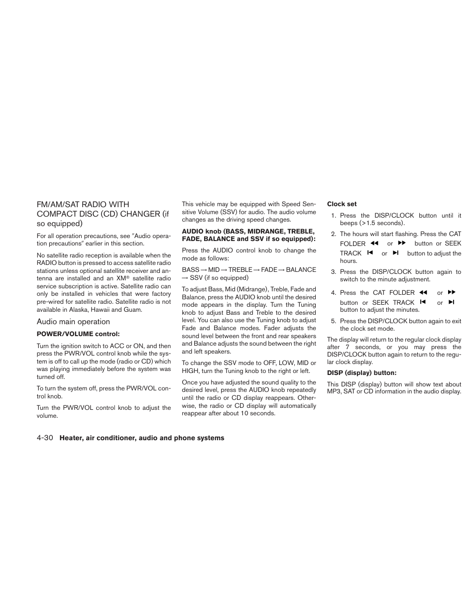 NISSAN 2010 Xterra User Manual | Page 173 / 337