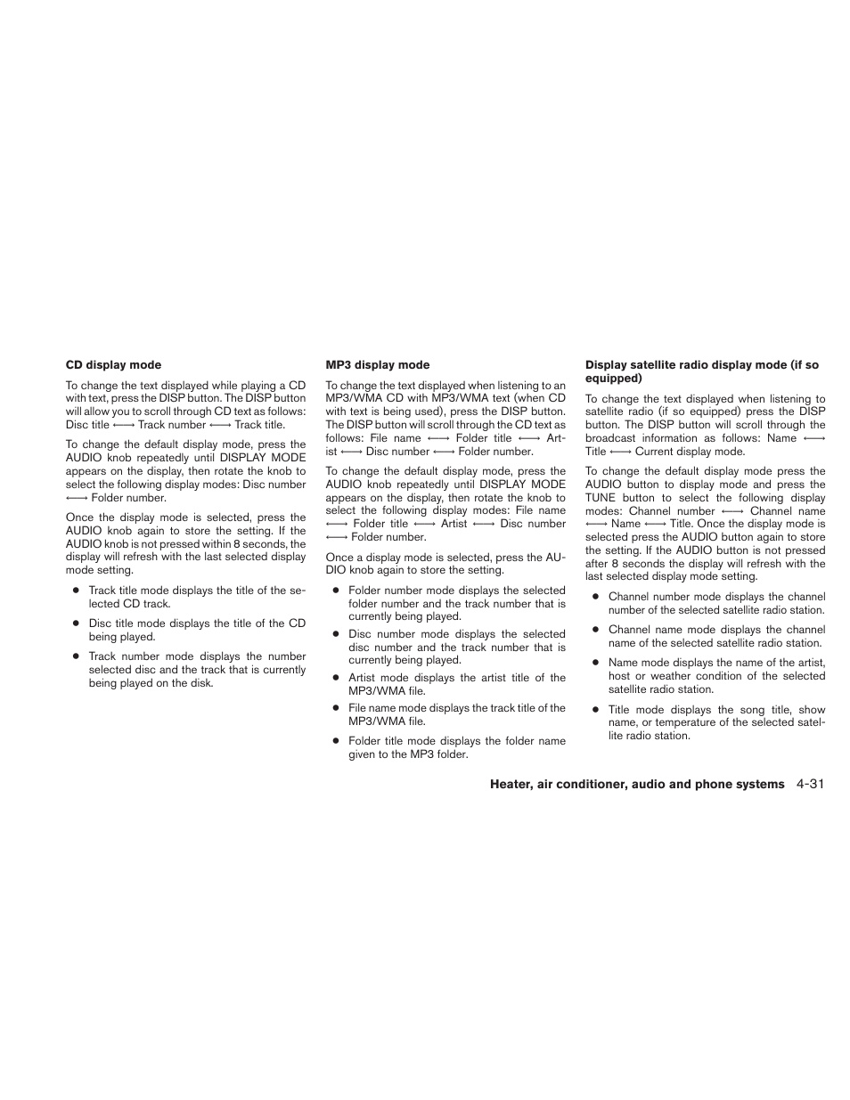 NISSAN 2010 Xterra User Manual | Page 174 / 337