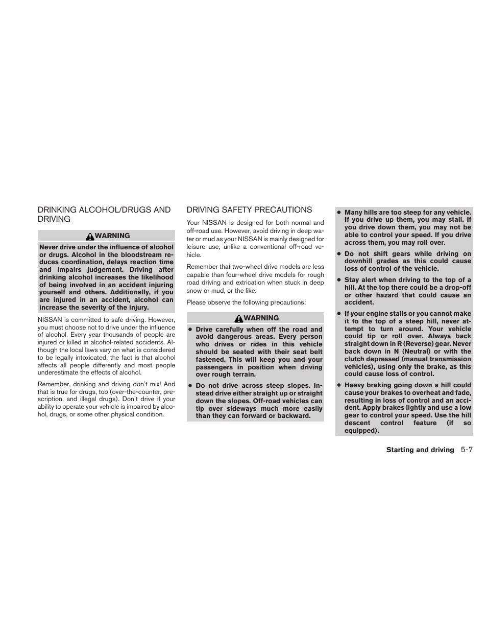 NISSAN 2010 Xterra User Manual | Page 202 / 337