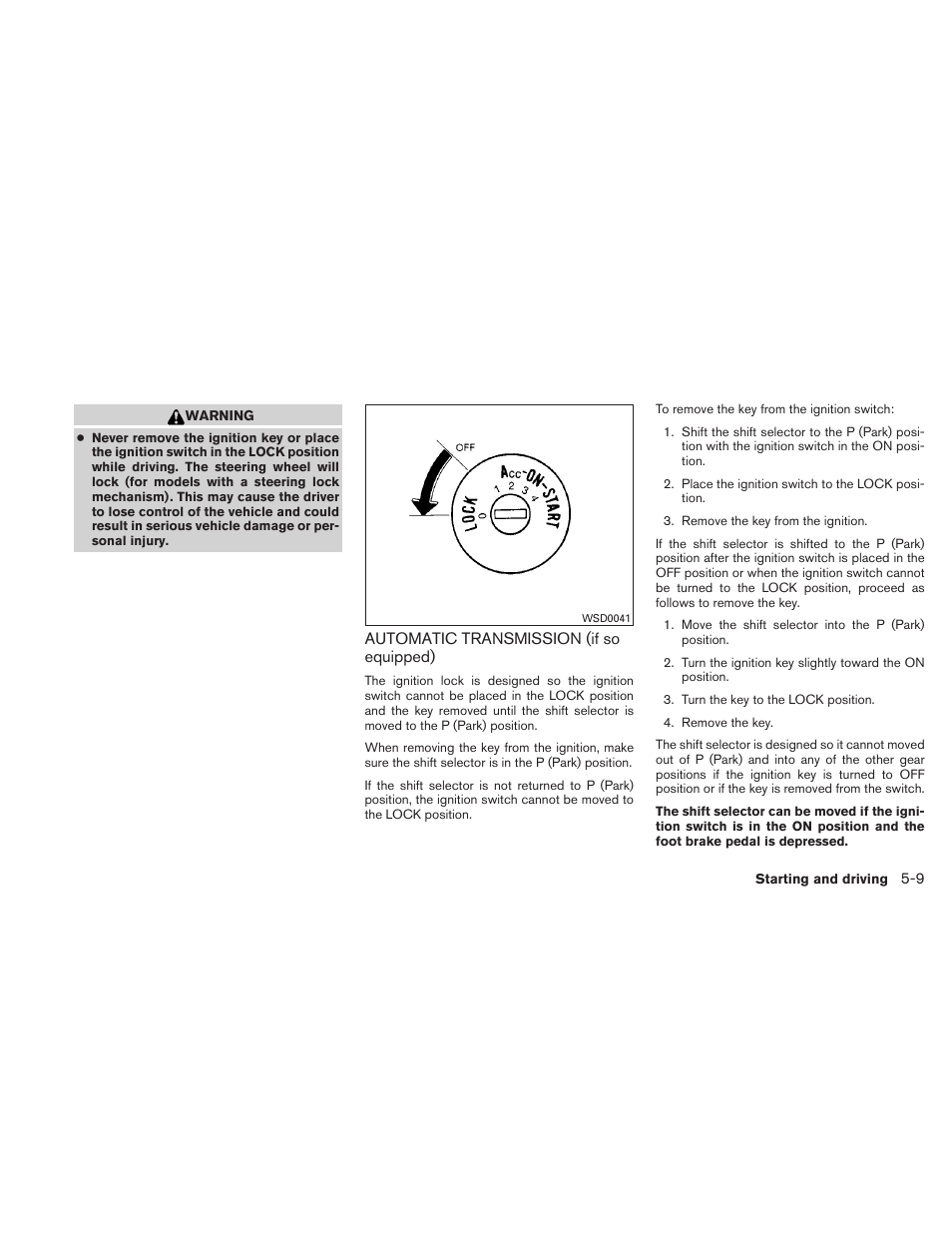 Automatic transmission (if so equipped) -9 | NISSAN 2010 Xterra User Manual | Page 204 / 337