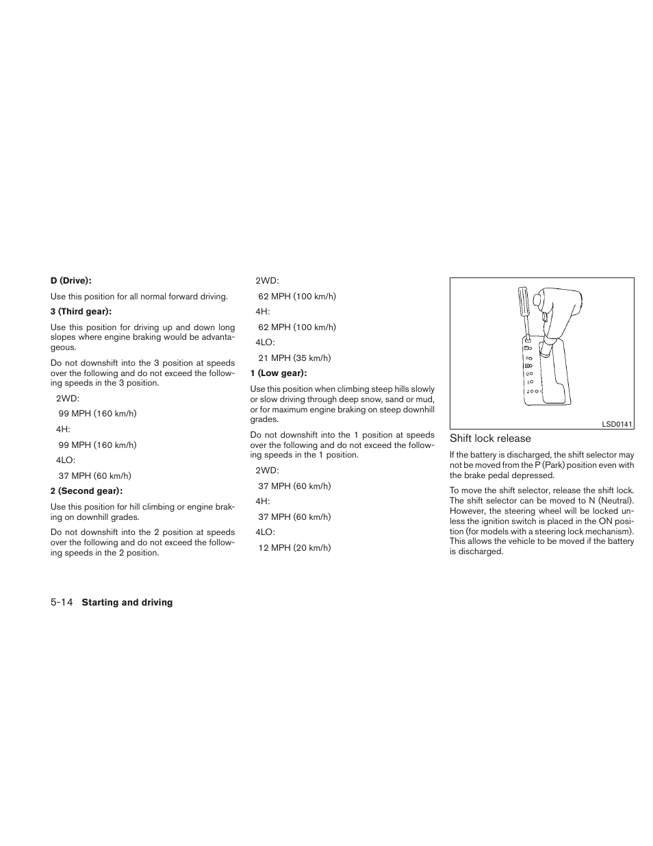 NISSAN 2010 Xterra User Manual | Page 209 / 337