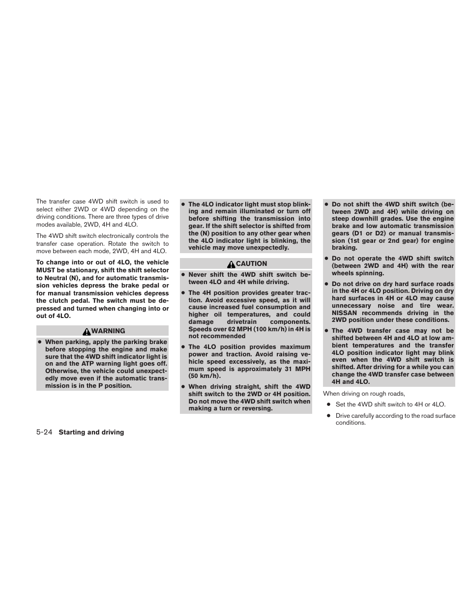 NISSAN 2010 Xterra User Manual | Page 219 / 337