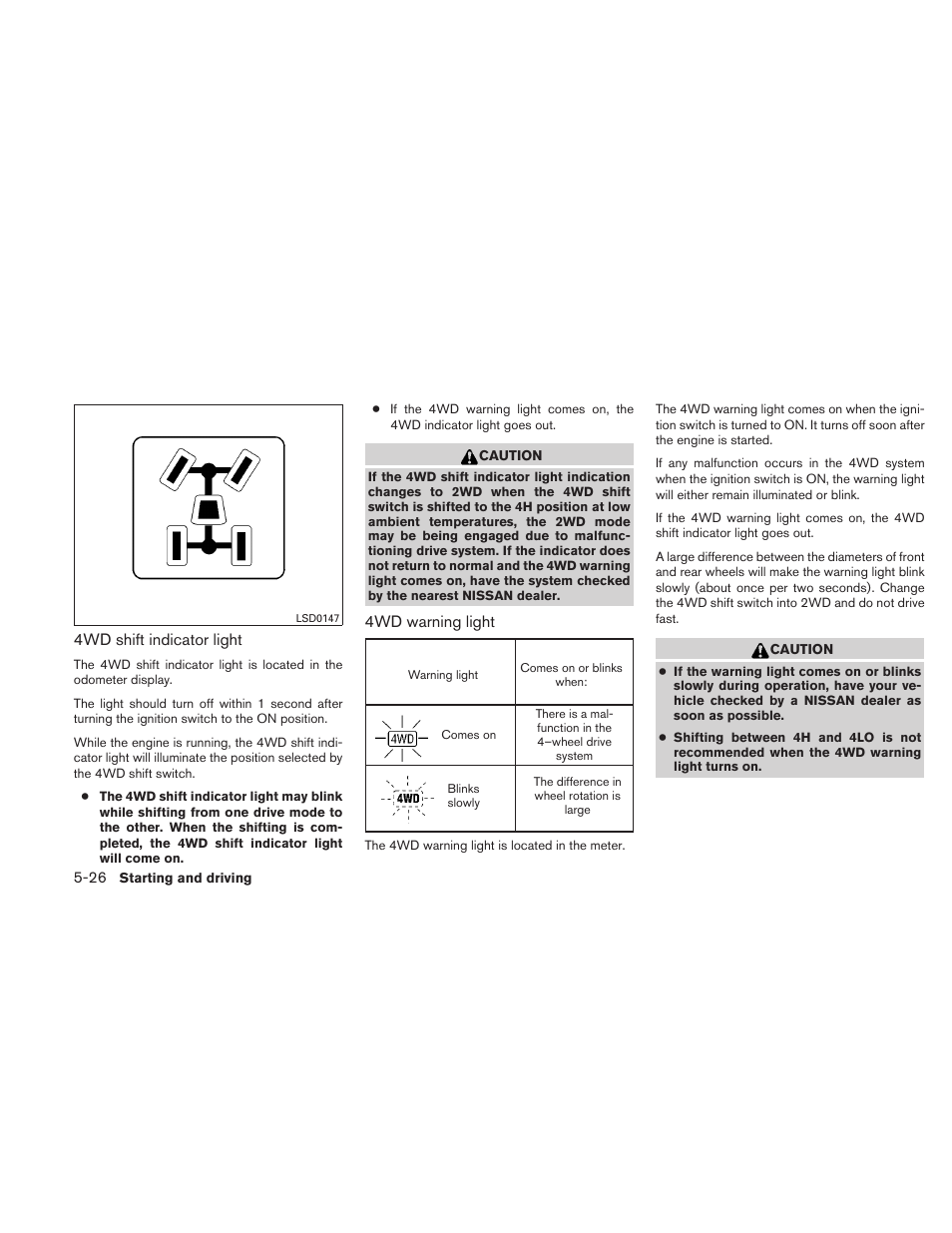 NISSAN 2010 Xterra User Manual | Page 221 / 337