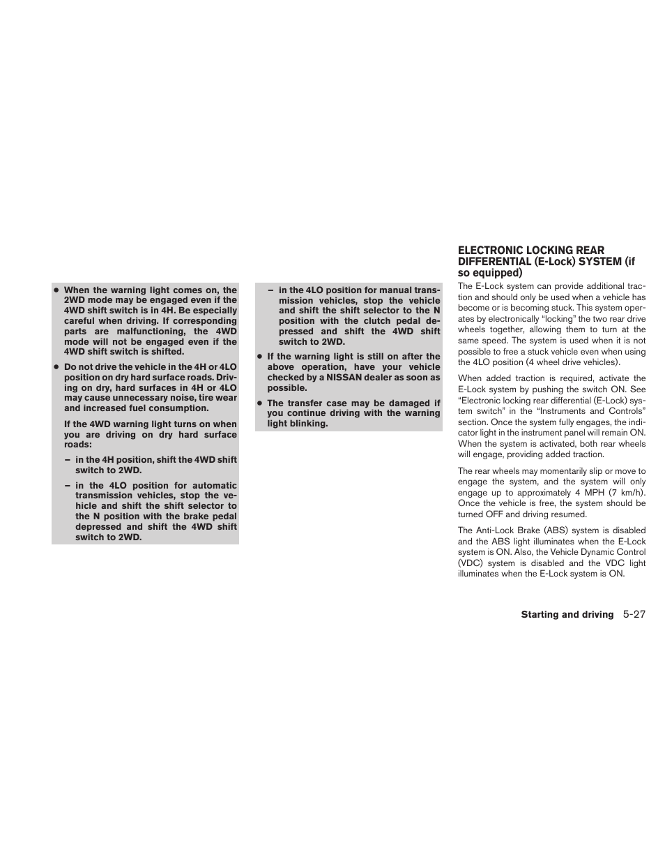 NISSAN 2010 Xterra User Manual | Page 222 / 337