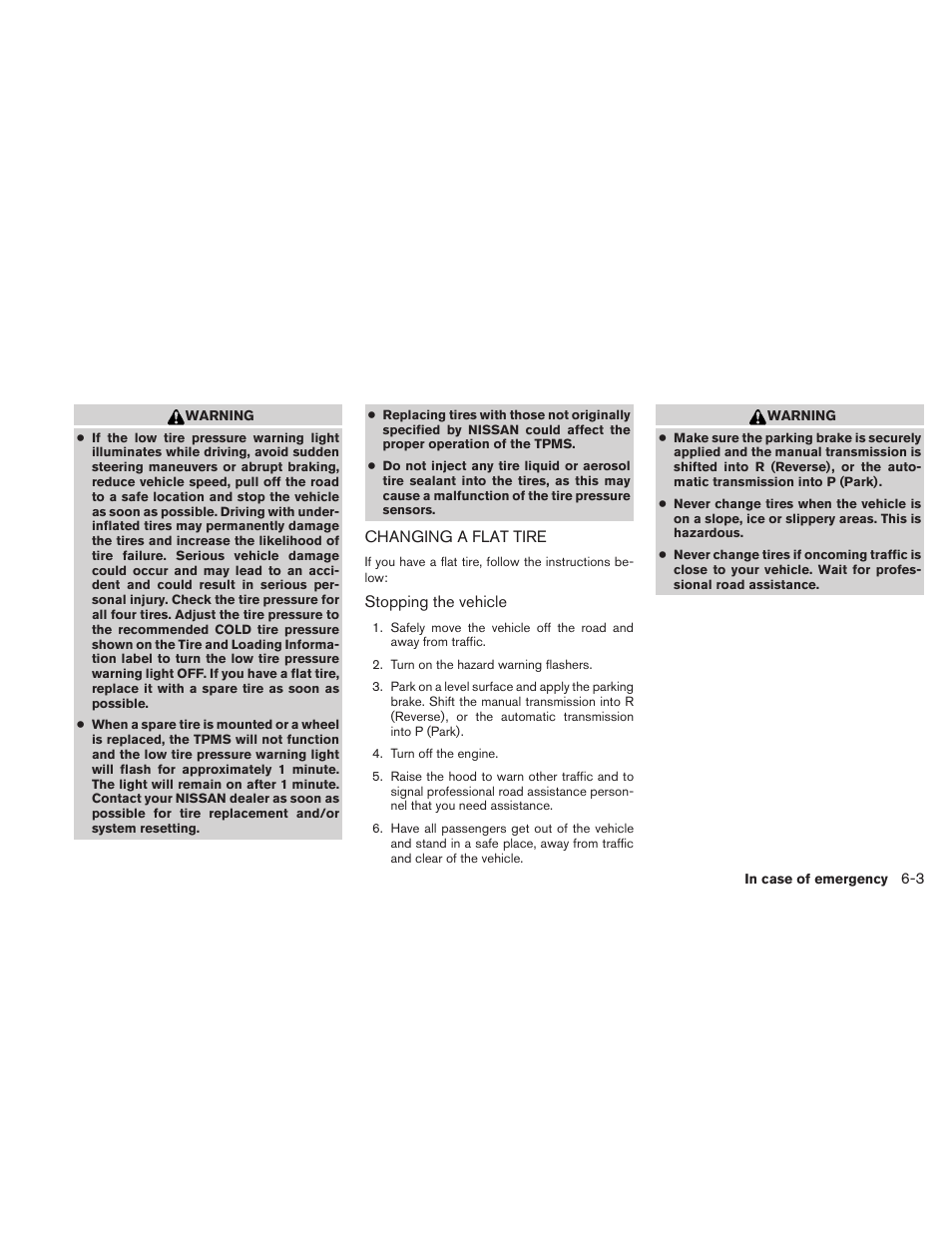 Changing a flat tire -3 | NISSAN 2010 Xterra User Manual | Page 236 / 337