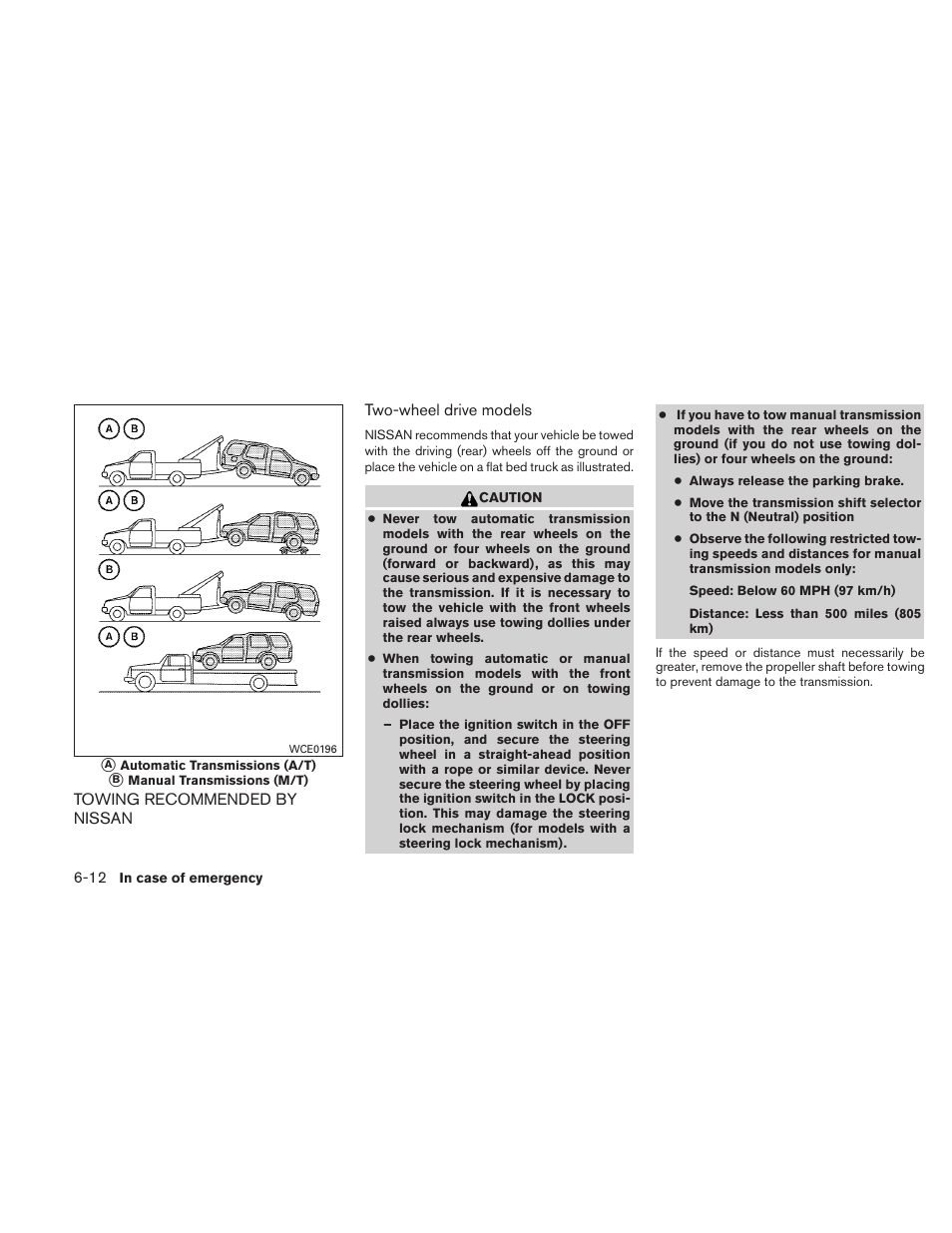 Towing recommended by nissan -12 | NISSAN 2010 Xterra User Manual | Page 245 / 337