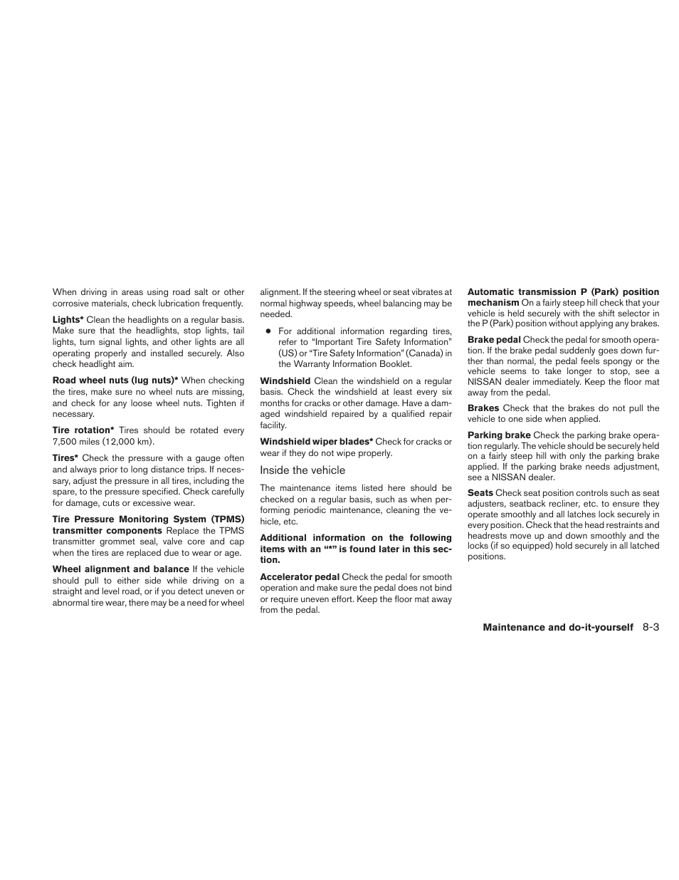 NISSAN 2010 Xterra User Manual | Page 256 / 337