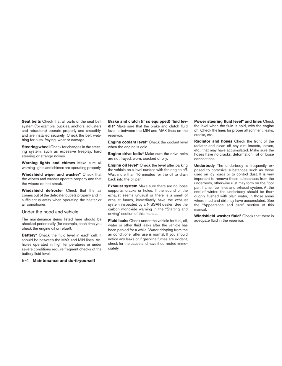 NISSAN 2010 Xterra User Manual | Page 257 / 337