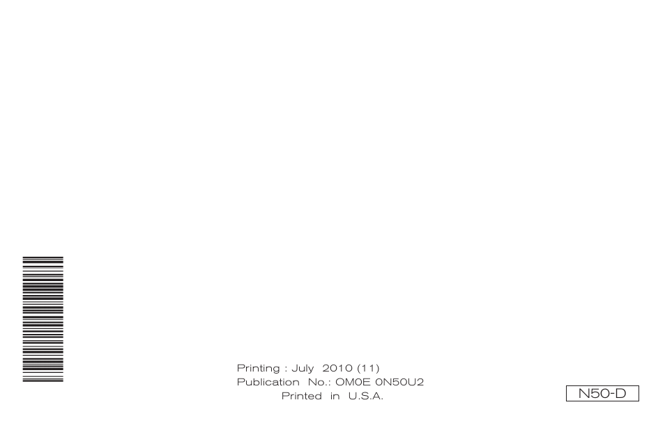 Xte r ra | NISSAN 2010 Xterra User Manual | Page 337 / 337