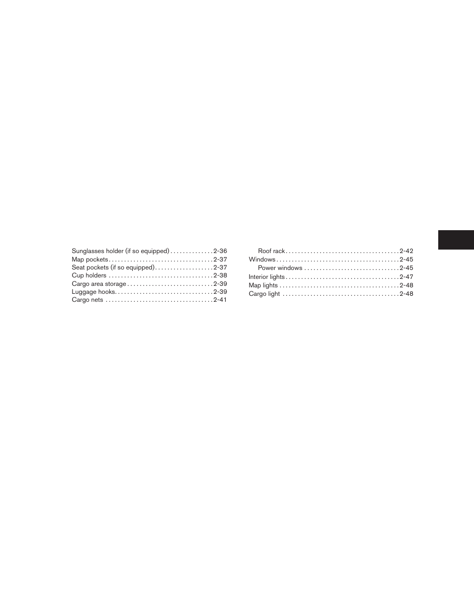 NISSAN 2010 Xterra User Manual | Page 80 / 337