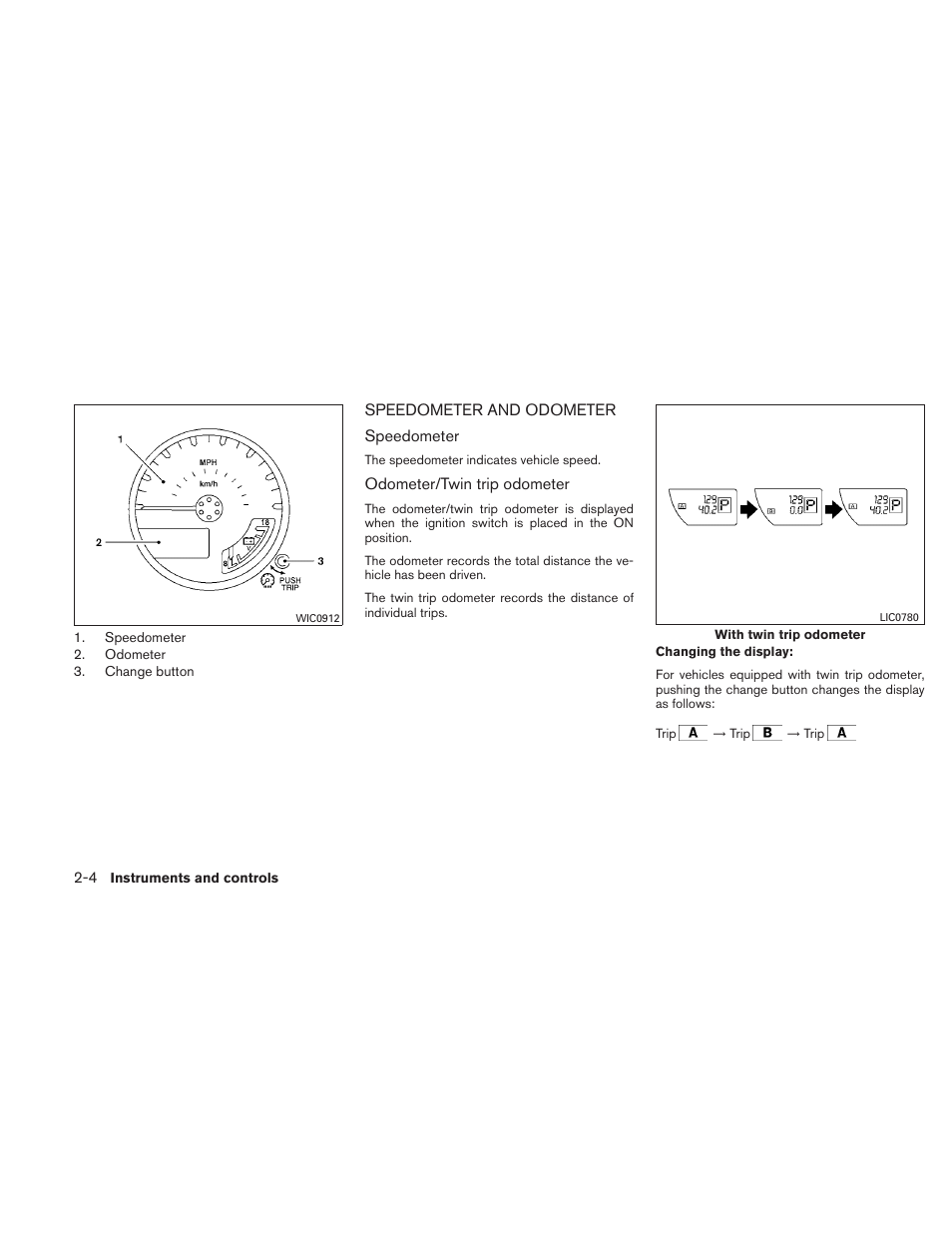 Speedometer and odometer -4 | NISSAN 2010 Xterra User Manual | Page 83 / 337