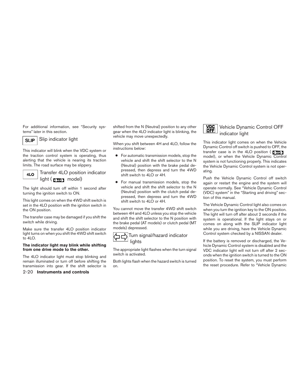 NISSAN 2010 Xterra User Manual | Page 99 / 337