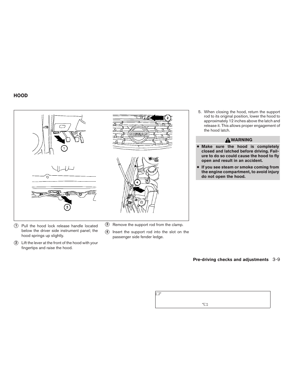 Hood -9 | NISSAN 2006 Altima User Manual | Page 123 / 304