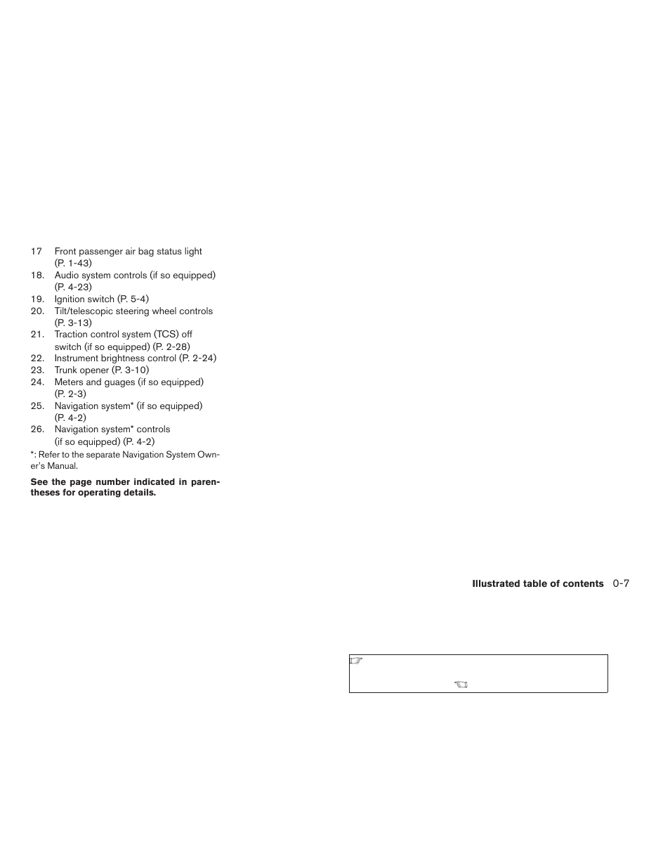 NISSAN 2006 Altima User Manual | Page 13 / 304