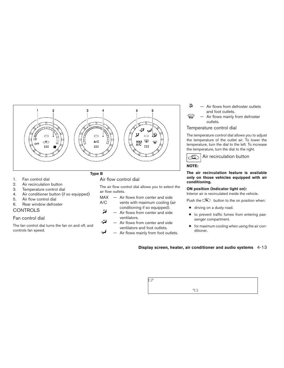 Controls -13 | NISSAN 2006 Altima User Manual | Page 143 / 304