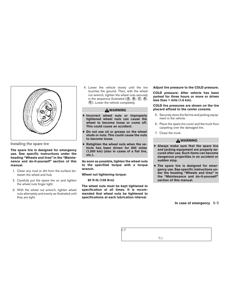 NISSAN 2006 Altima User Manual | Page 201 / 304