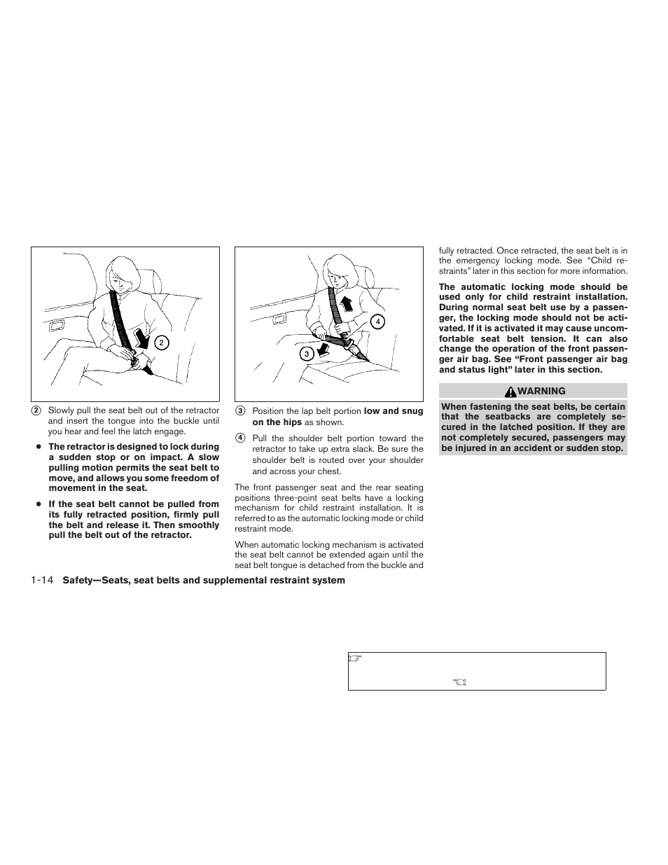 NISSAN 2006 Altima User Manual | Page 30 / 304