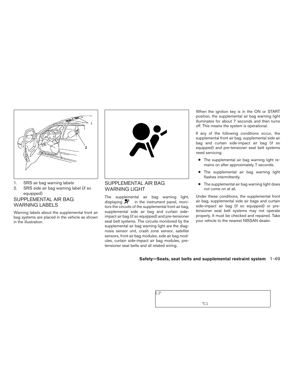 NISSAN 2006 Altima User Manual | Page 65 / 304