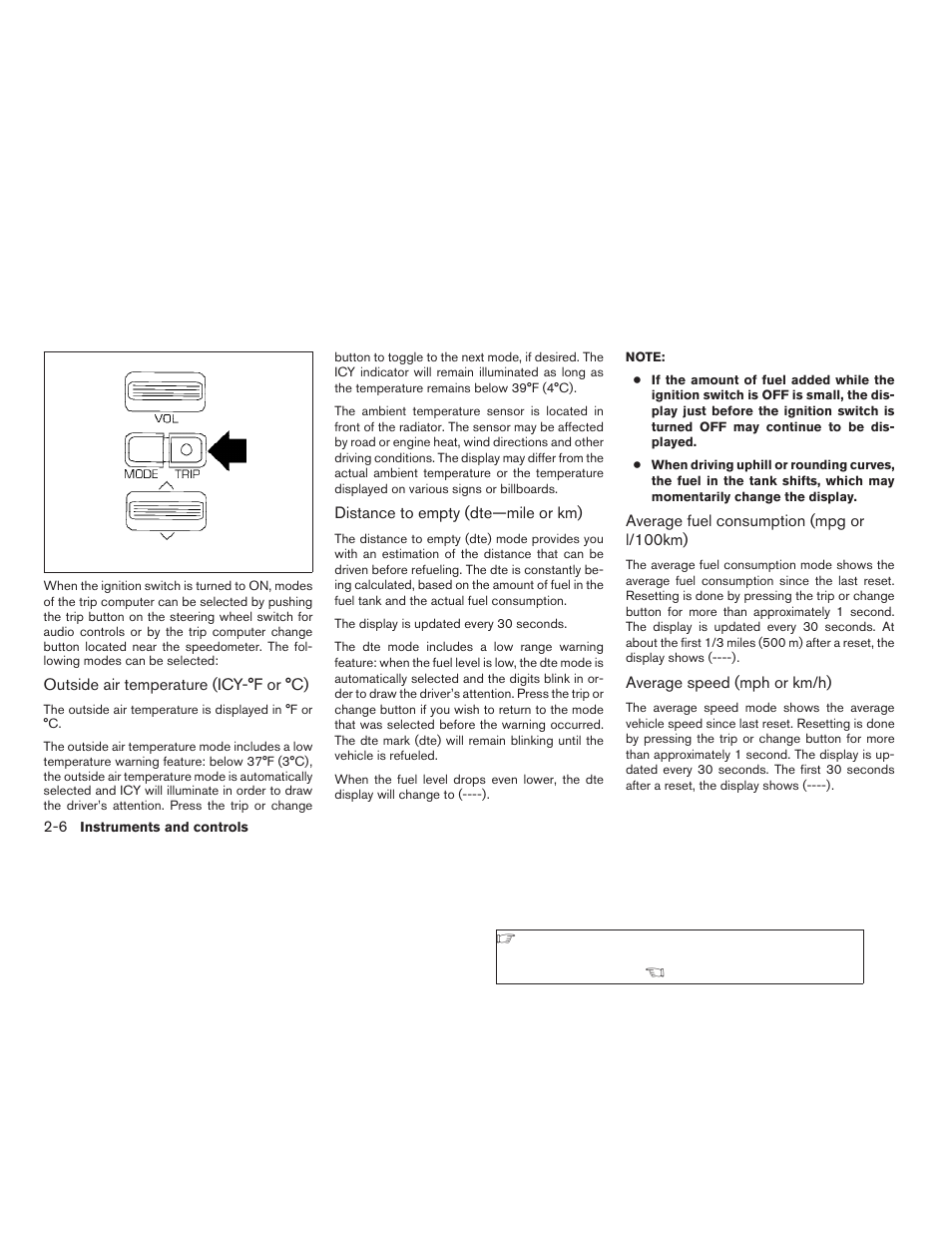 NISSAN 2006 Altima User Manual | Page 74 / 304