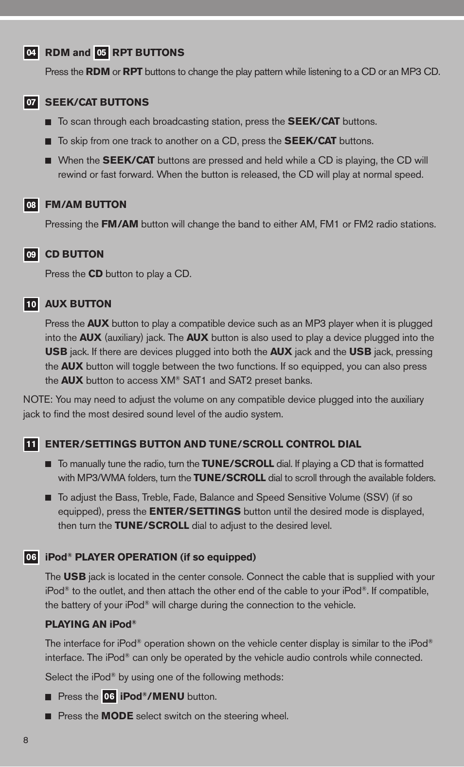 NISSAN 2010 Sentra User Manual | Page 10 / 28