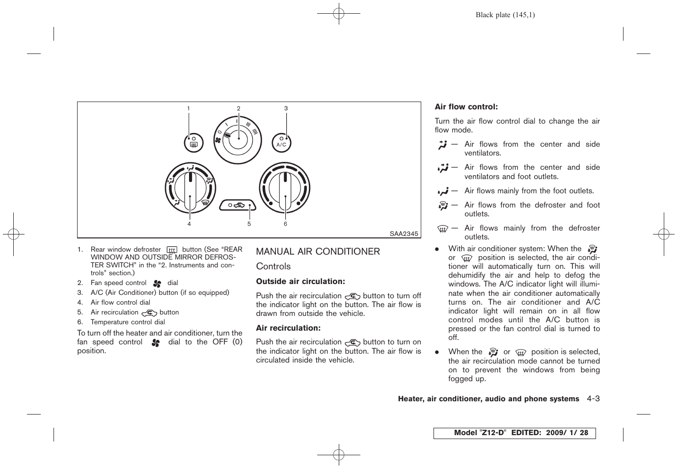 Manual air conditioner -3 | NISSAN Z12-D User Manual | Page 147 / 321