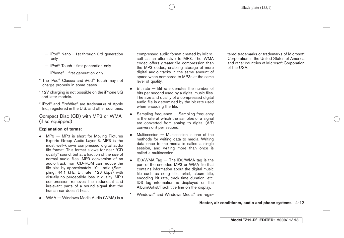 NISSAN Z12-D User Manual | Page 157 / 321