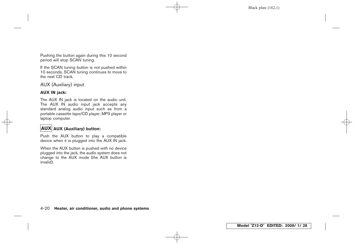 NISSAN Z12-D User Manual | Page 164 / 321