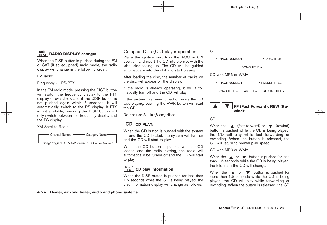 NISSAN Z12-D User Manual | Page 168 / 321