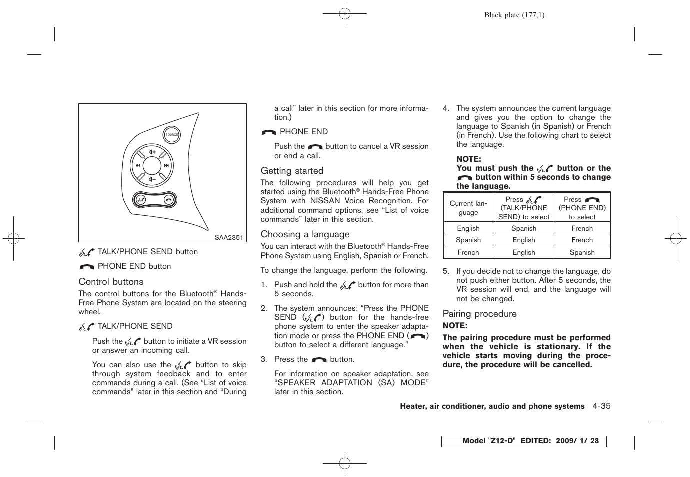NISSAN Z12-D User Manual | Page 179 / 321