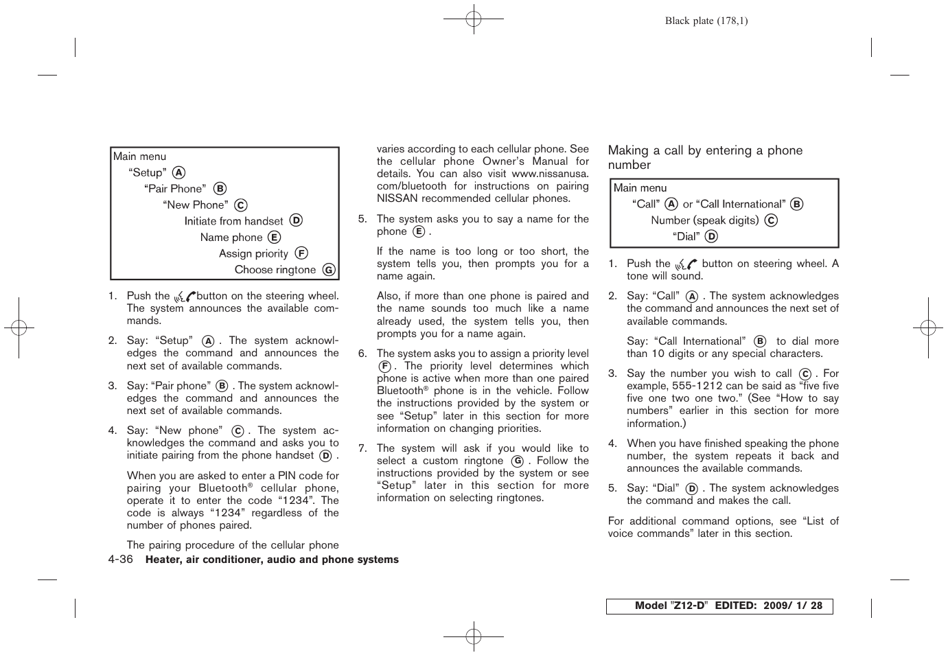 NISSAN Z12-D User Manual | Page 180 / 321