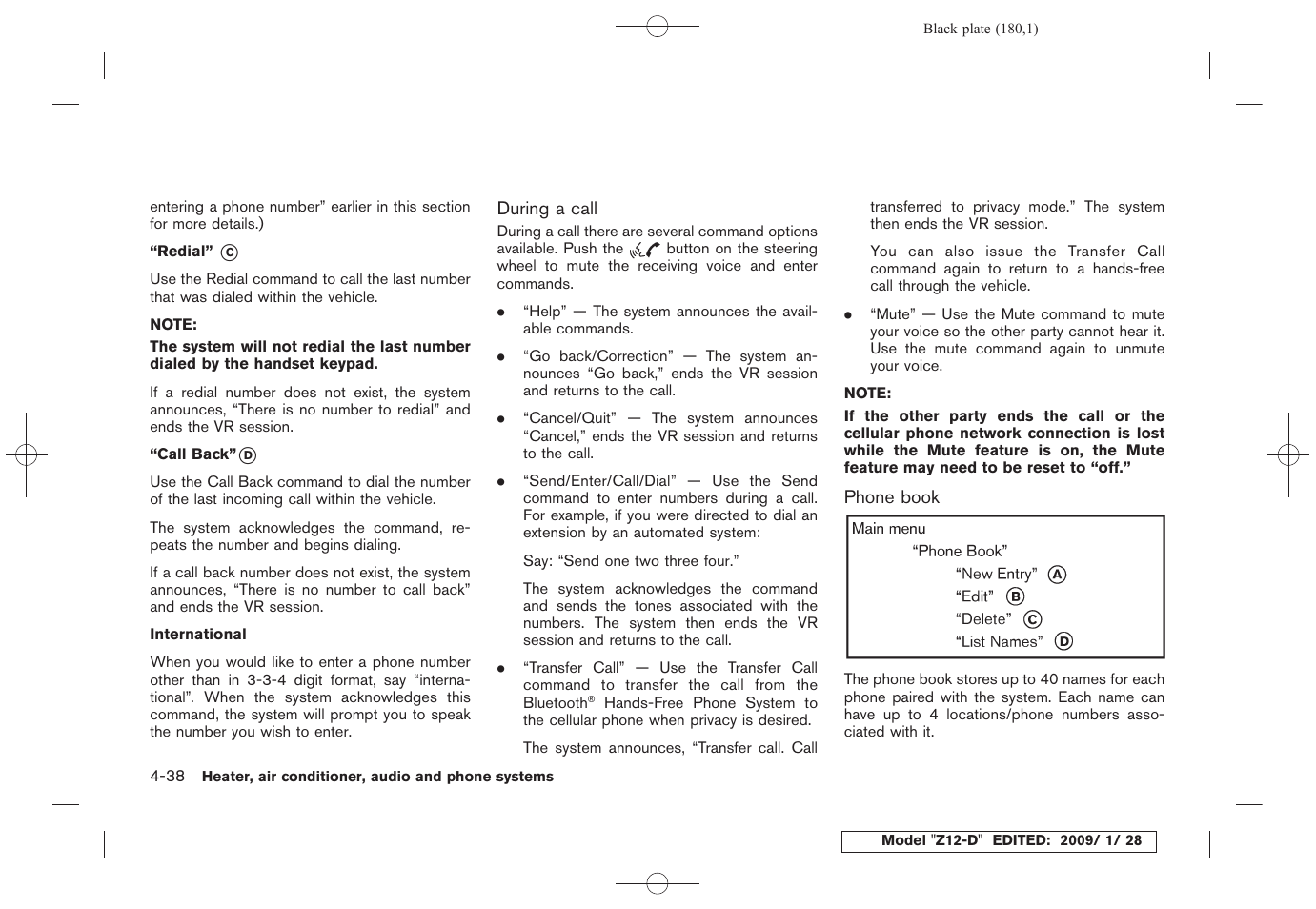 NISSAN Z12-D User Manual | Page 182 / 321