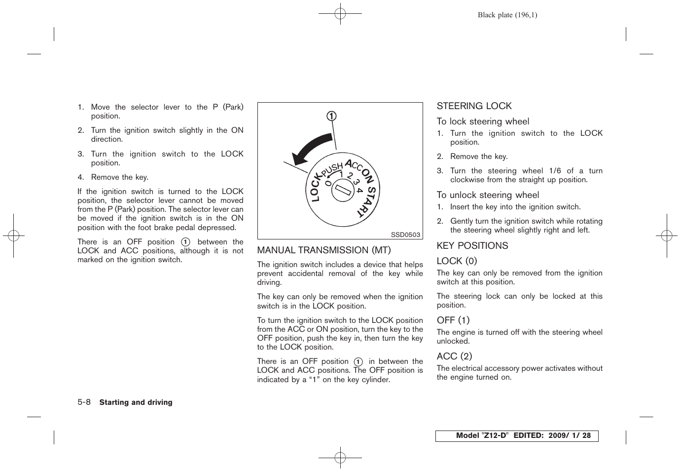 NISSAN Z12-D User Manual | Page 198 / 321