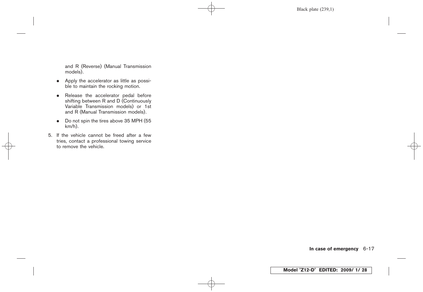 NISSAN Z12-D User Manual | Page 241 / 321