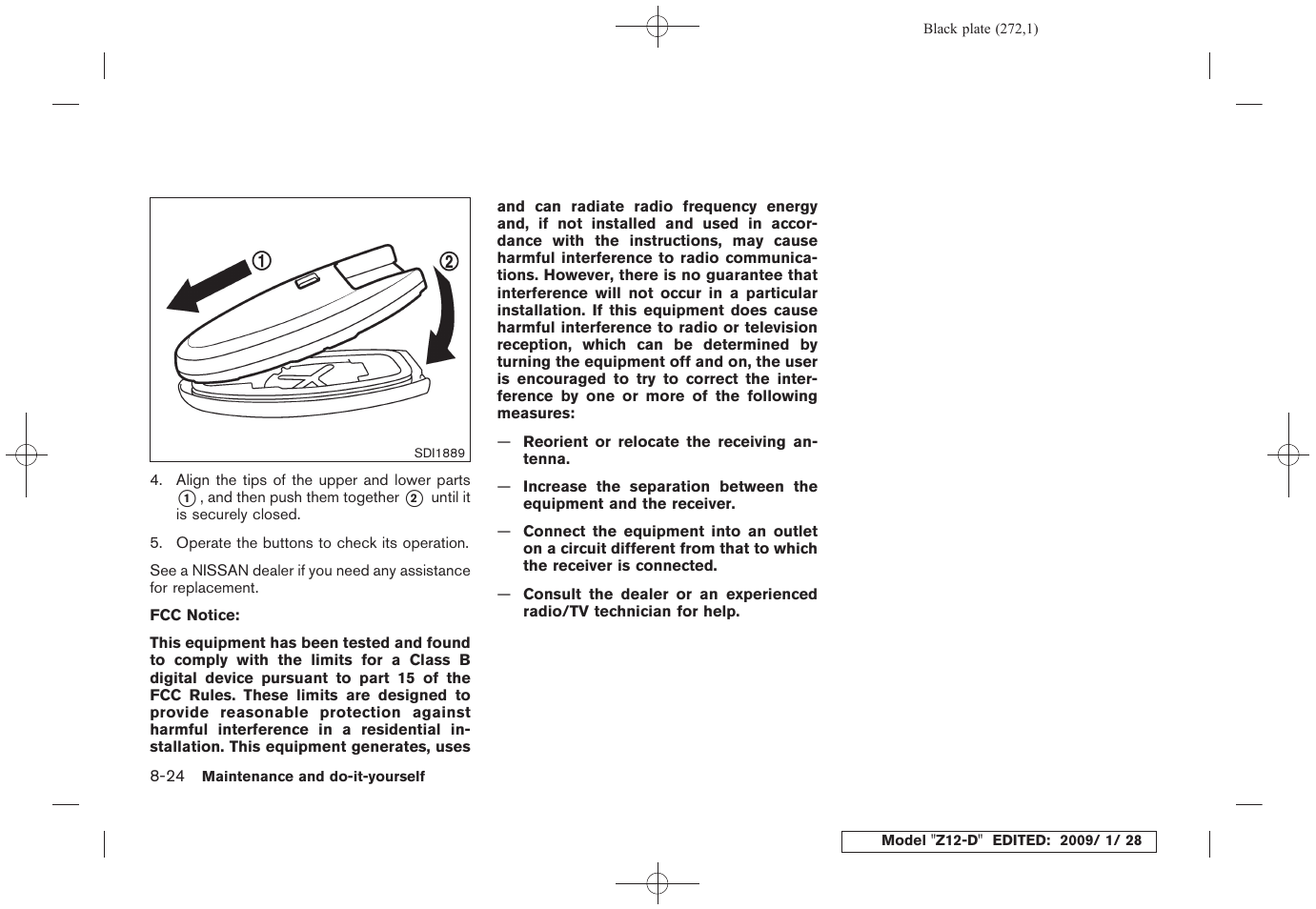 NISSAN Z12-D User Manual | Page 274 / 321