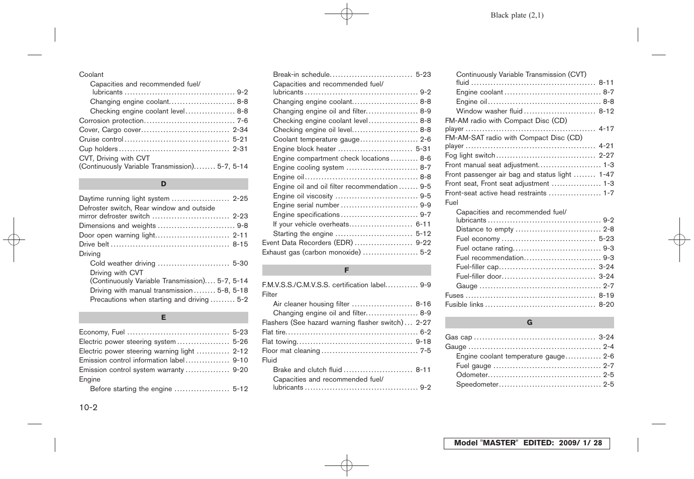 NISSAN Z12-D User Manual | Page 314 / 321