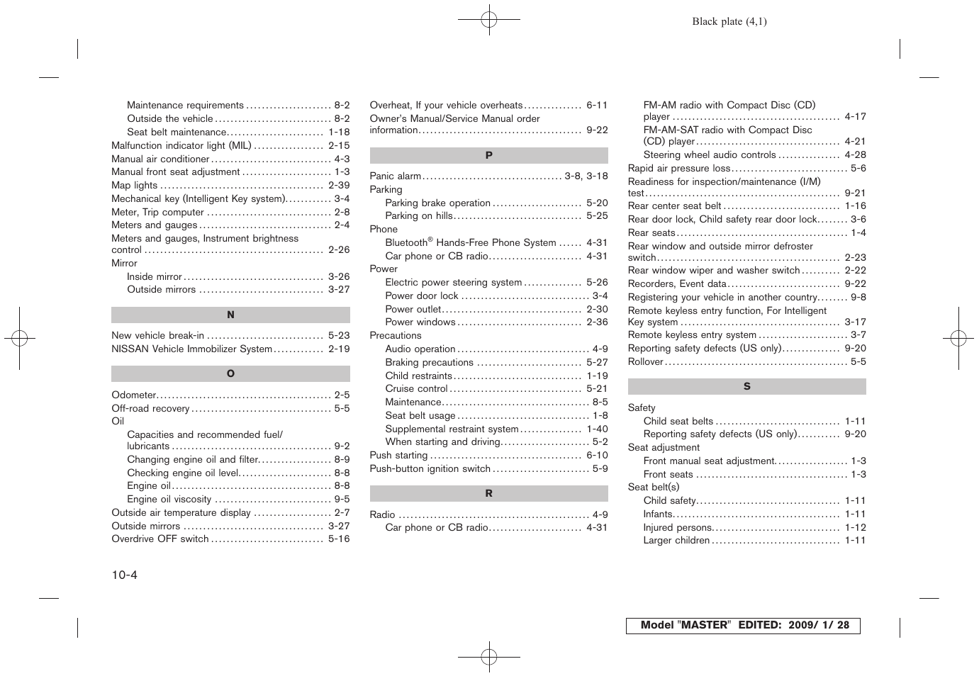 NISSAN Z12-D User Manual | Page 316 / 321
