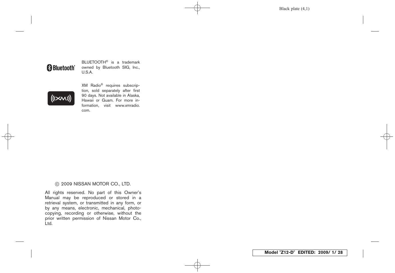 NISSAN Z12-D User Manual | Page 4 / 321