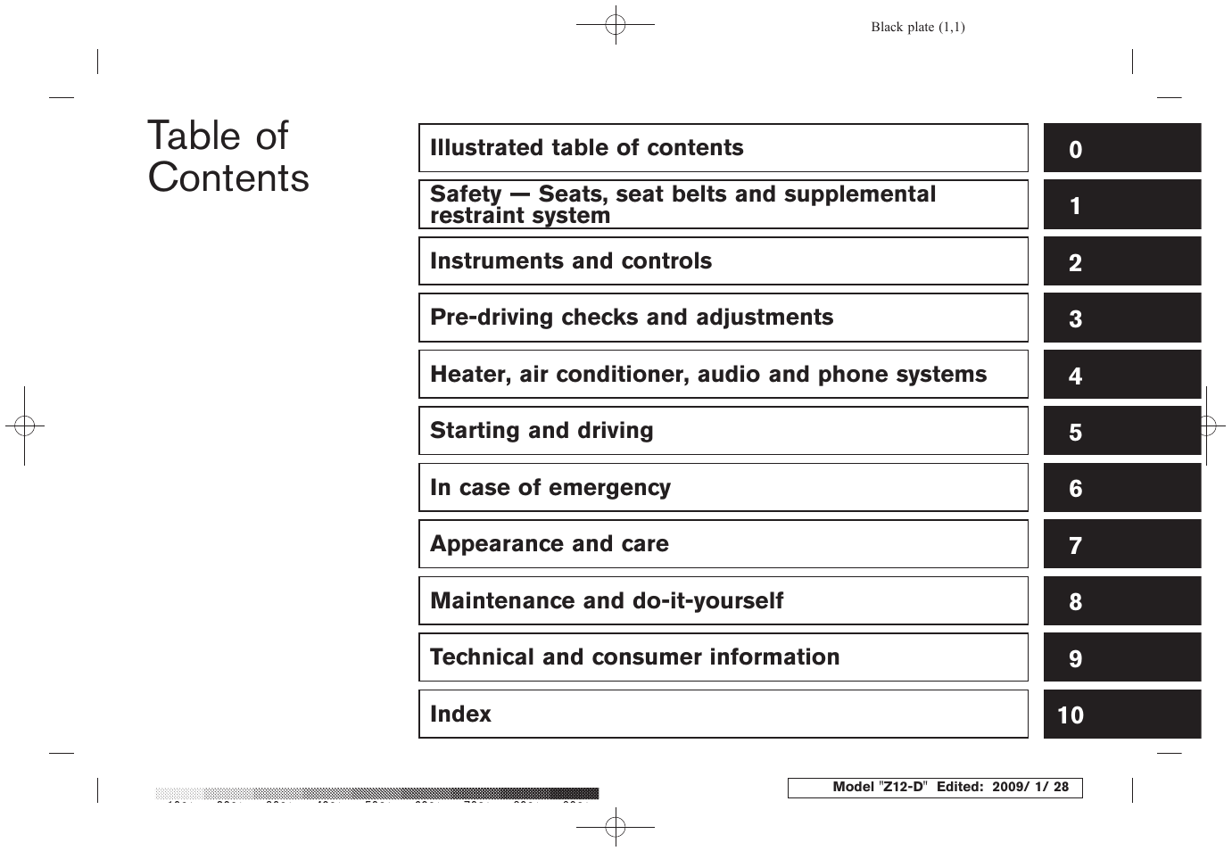 NISSAN Z12-D User Manual | Page 6 / 321