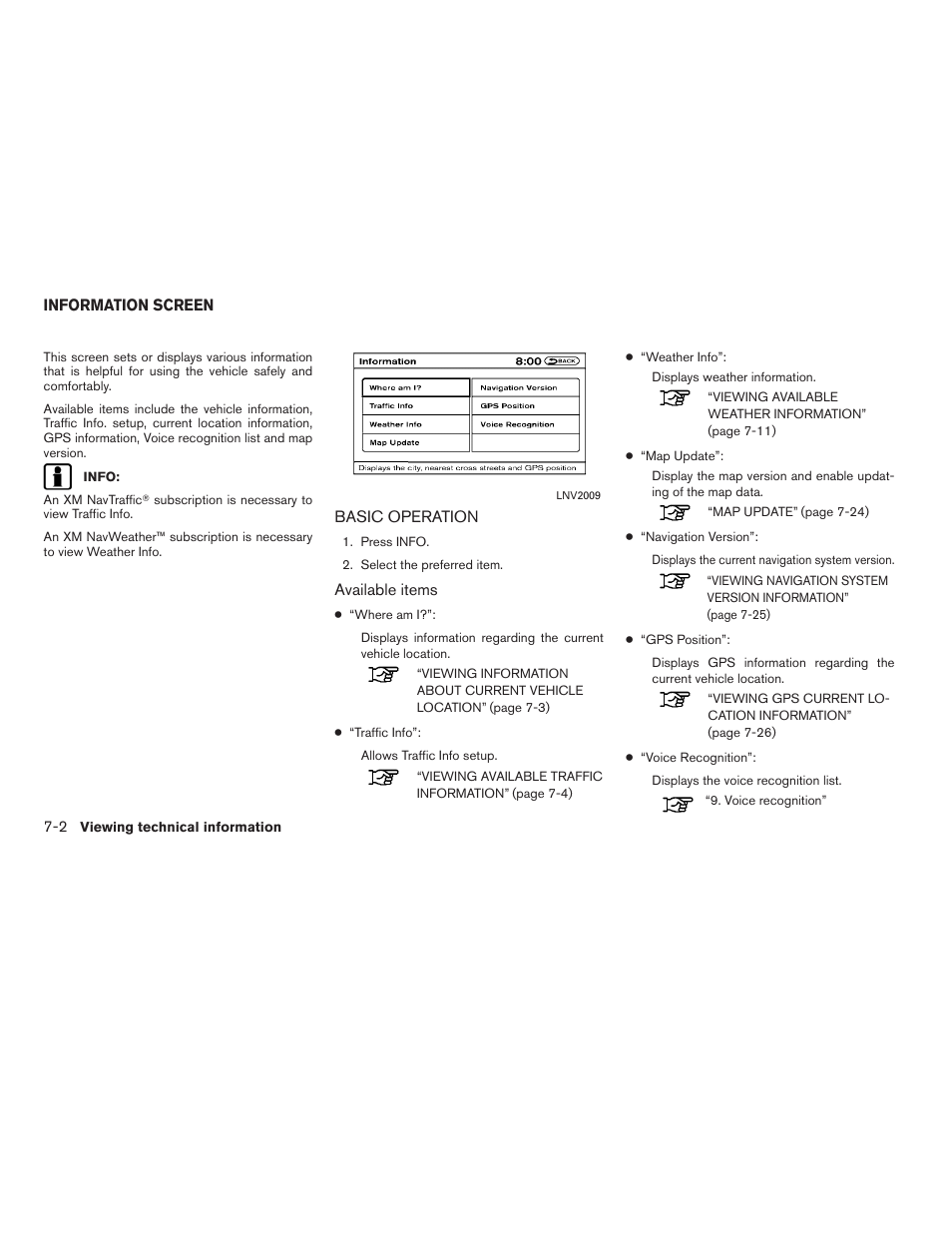 Information screen -2, Basic operation -2 | NISSAN 2011 Altima Hybrid User Manual | Page 190 / 315