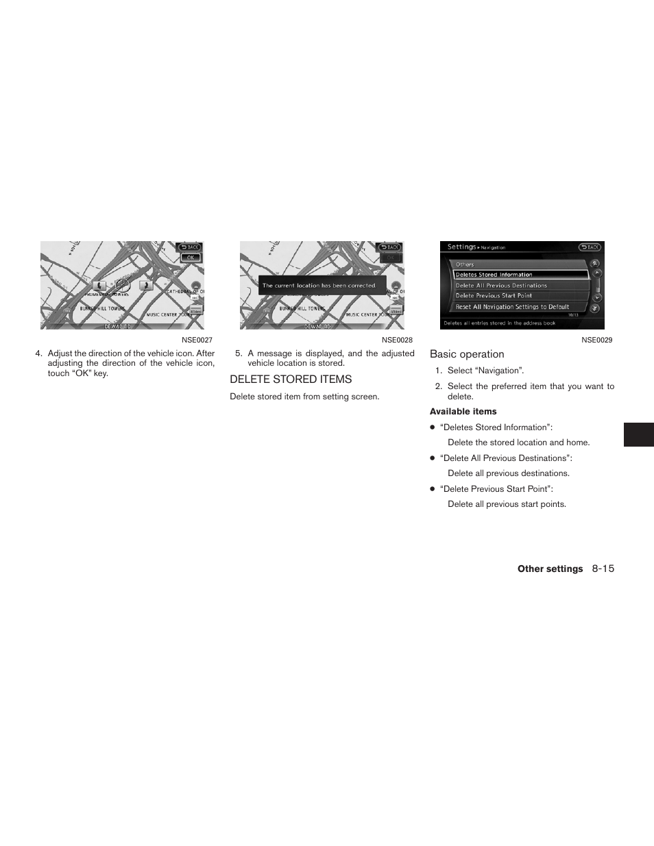 Delete stored items -15 | NISSAN 2011 Altima Hybrid User Manual | Page 229 / 315