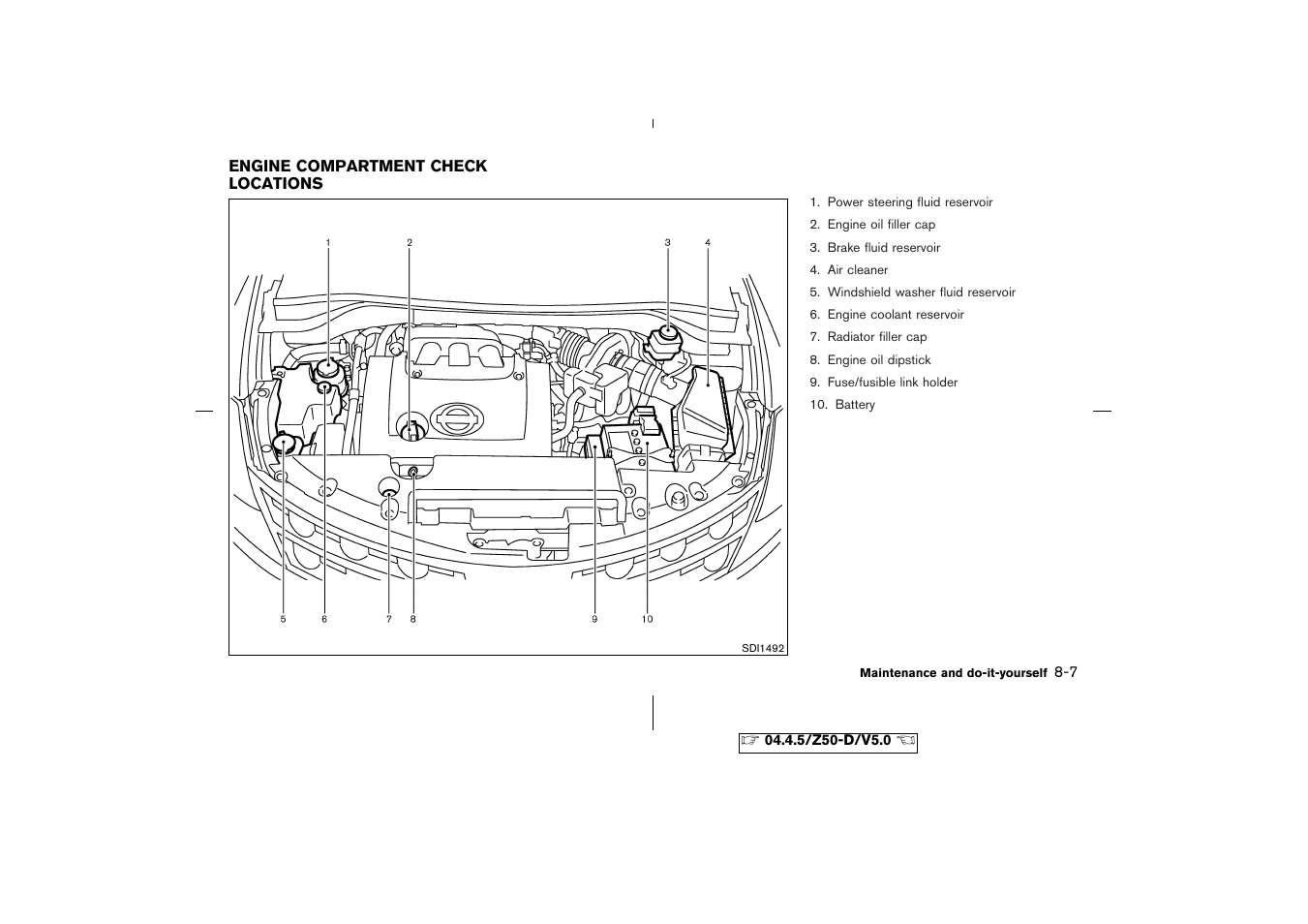 Window washer fluid -13 | NISSAN CVT SIC0697 User Manual | Page 216 / 283