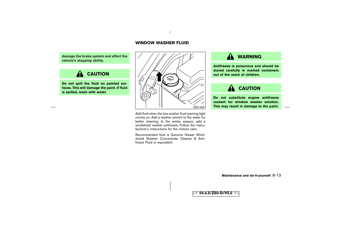 Checking parking brake -19 | NISSAN CVT SIC0697 User Manual | Page 222 / 283