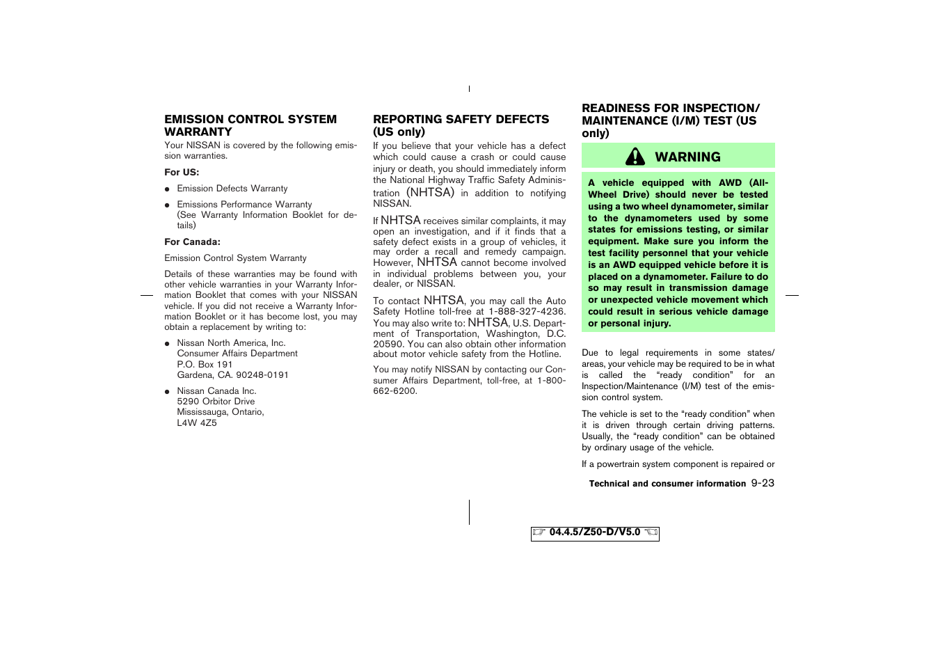 NISSAN CVT SIC0697 User Manual | Page 270 / 283