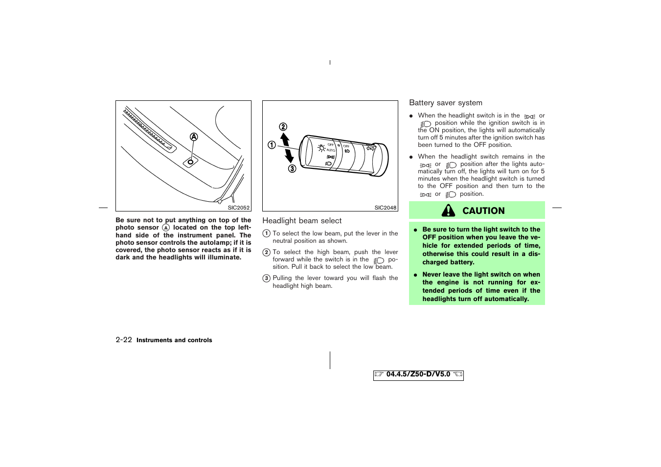 Caution | NISSAN CVT SIC0697 User Manual | Page 81 / 283