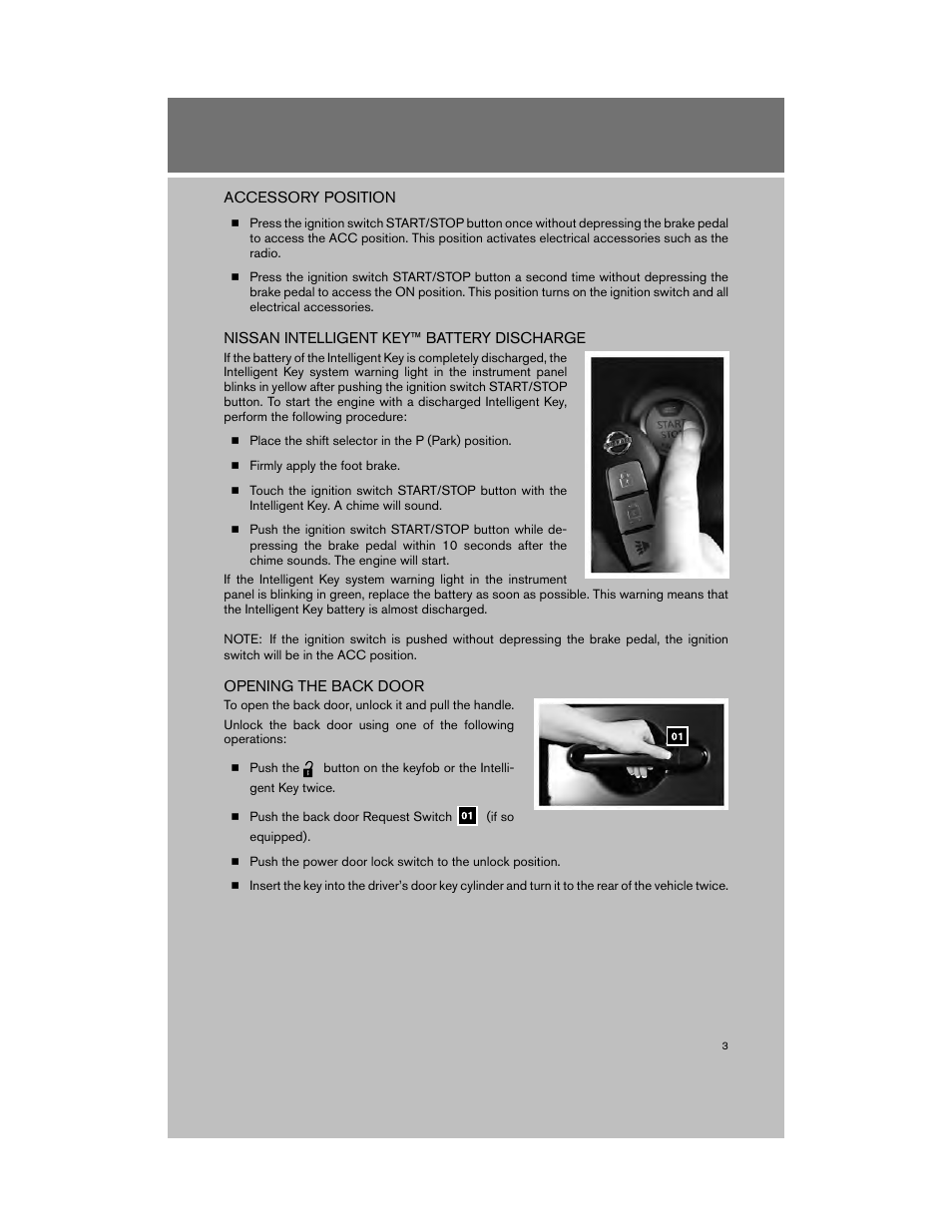 NISSAN 2009 Cube User Manual | Page 5 / 24