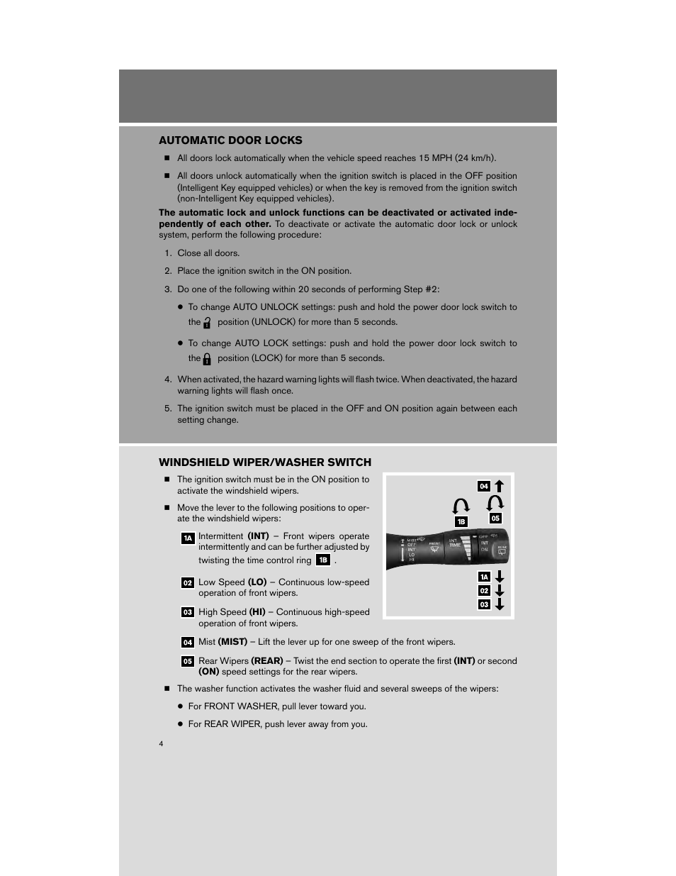 NISSAN 2009 Cube User Manual | Page 6 / 24